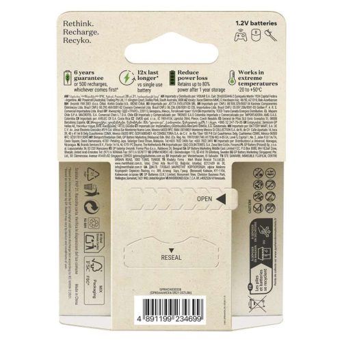 EMOS B25186, GP ReCyko NiMH Akkumulátor HR03 (AAA) 850mAh 6db