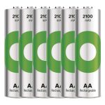 EMOS B25216, GP ReCyko NiMH Akkumulátor HR6 (AA) 2100mAh 6db