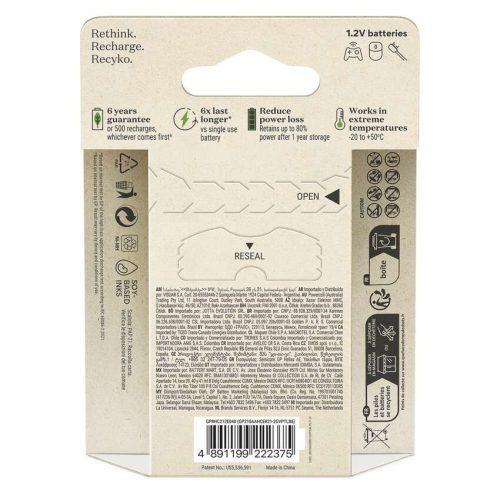 EMOS B2521V, GP ReCyko NiMH Akkumulátor HR6 (AA) 2100mAh 6db