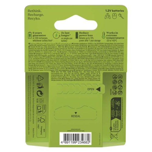 EMOS B27186, GP Recharge 800 AAA Akkumulátor (HR03) 6db