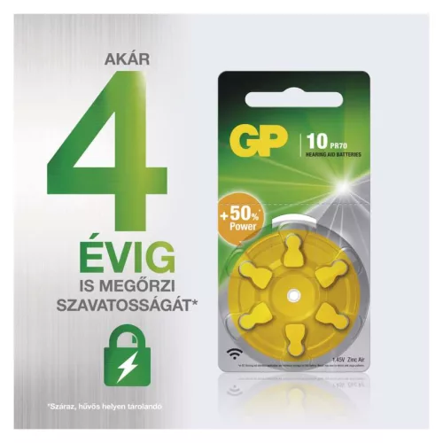 EMOS B3510, GP Gombelem hallókészülékekbe ZA10 6db/bliszter