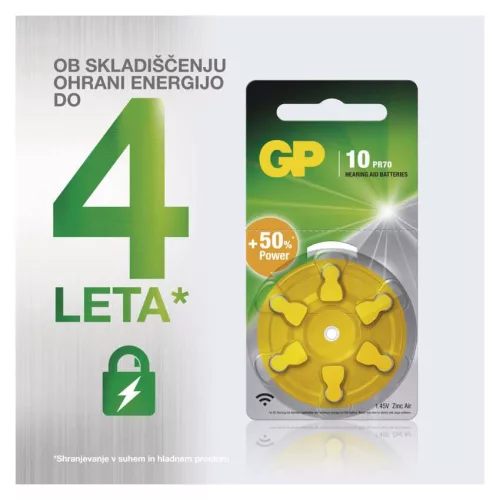 EMOS B3510, GP Gombelem hallókészülékekbe ZA10 6db/bliszter