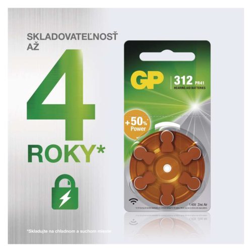 EMOS B3512, GP Gombelem hallókészülékekbe ZA312 6db/bliszter