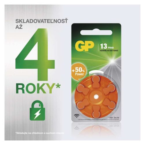EMOS B3513, GP Gombelem hallókészülékekbe ZA13 6db/bliszter