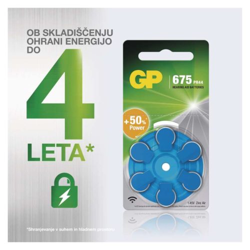 EMOS B3575, GP Gombelem hallókészülékekbe ZA675 6db/bliszter