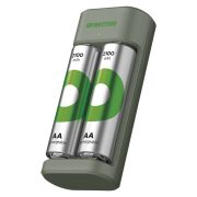   EMOS B50224, GP Akkumulátor töltő Eco E221+2xAA ReCyko 2100mAh