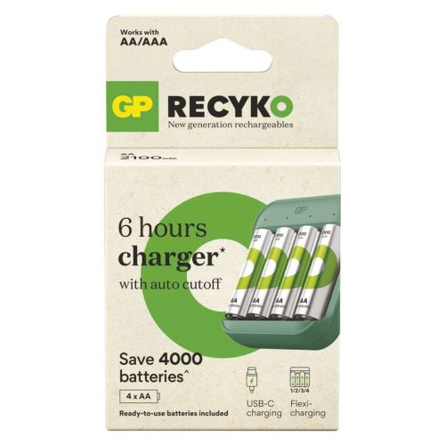 EMOS B50434, GP Akkumulátor töltő ReCyko B423 4× AA GP ReCyko 2100 mAh