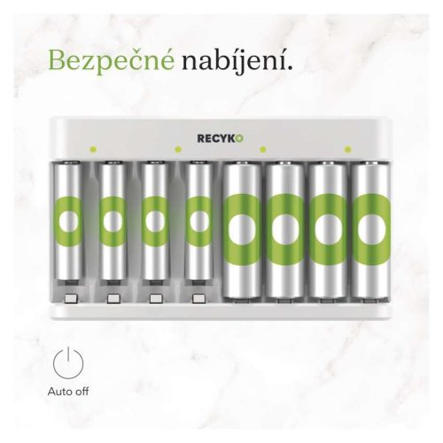 EMOS B50829, GP Akkumulátor töltő Eco E821 + 4× AA 2100 + 4× AAA 850