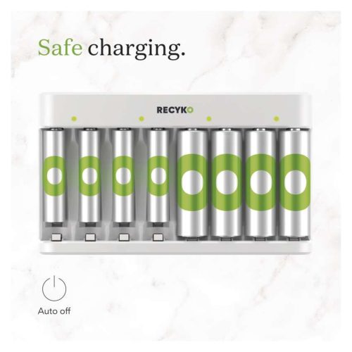 EMOS B50829, GP Akkumulátor töltő Eco E821 + 4× AA 2100 + 4× AAA 850