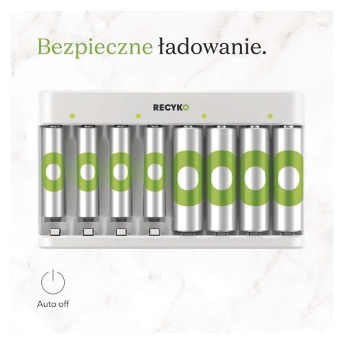 EMOS B50829, GP Akkumulátor töltő Eco E821 + 4× AA 2100 + 4× AAA 850