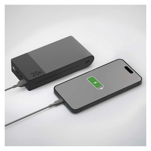 EMOS B6320GY, GP Powerbank M2+ Series, 20 000 mAh, 22,5 W, szürke