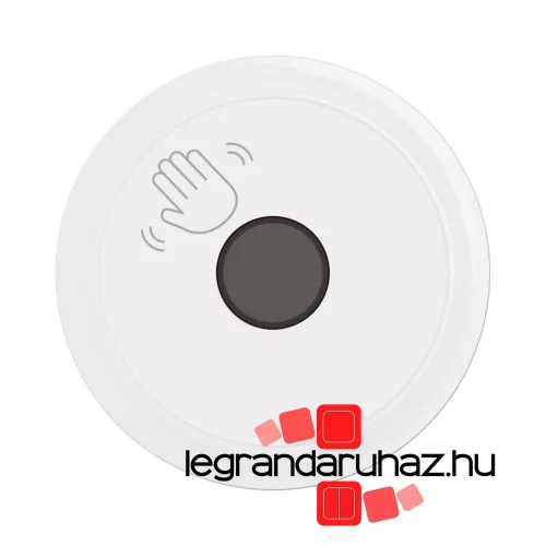 Legrand Céliane szenzoros kapcsoló/nyomó/ajtónyitó burkolat, fehér, Legrand CB0003