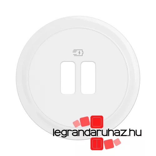 Legrand Céliane dupla USB burkolat, fehér, Legrand CB0154