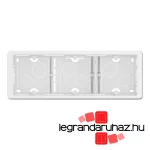 Legrand Céliane hármas kiemelőkeret, fehér, Legrand CB0233