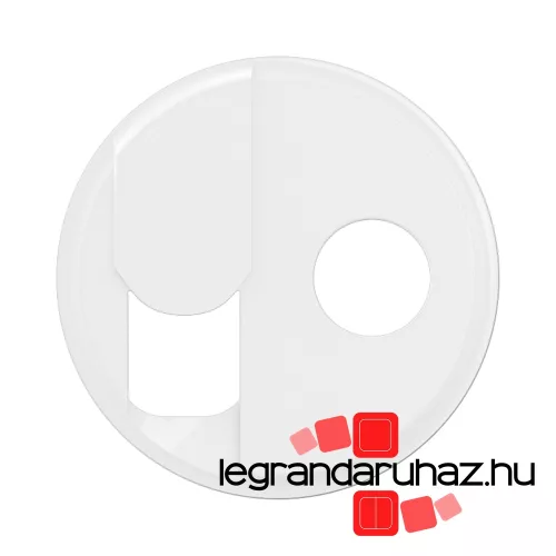 Legrand Céliane RJ45 + TV aljzat burkolat, fehér, Legrand CB0342