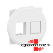   Legrand Céliane 1x vagy 2xRJ45 Keystone adapter burkolattal, fehér, Legrand CB0343