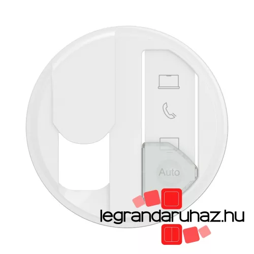 Legrand Céliane RJ45 multimédia csatlakozóaljzat burkolat, fehér, Legrand CB0348