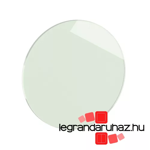 Legrand Céliane gyűrűs kapcsoló/nyomó burkolat, fehér opál üveg, Legrand CB1006
