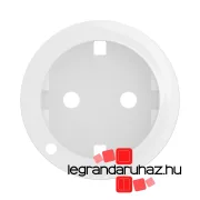   Legrand Céliane 2P+F rugós csatlakozóaljzat burkolat, fényjelzős, fehér, Legrand CB1120