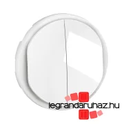   Legrand Céliane kettős billentyű, burkolat, fehér, Legrand CB2001