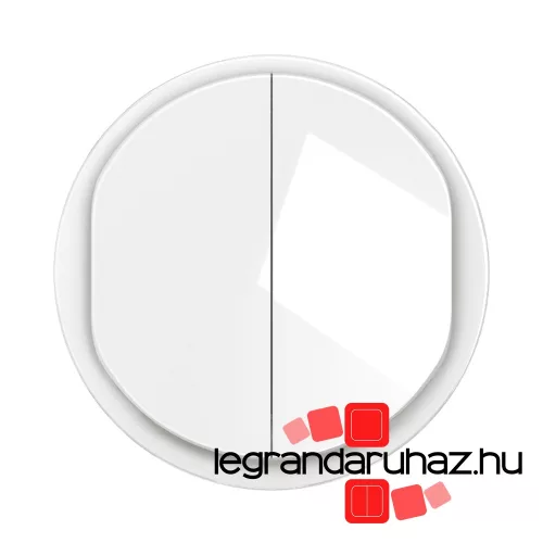 Legrand Céliane kettős billentyű, burkolat, fehér, Legrand CB2001