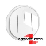 Legrand Céliane kettős mellső fényjelzős billentyű, burkolat, fehér, Legrand CB2007