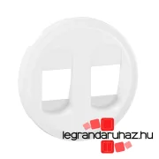   Legrand Céliane sztereó hangszóró csatlakozóaljzat burkolat, fehér, Legrand CB2311