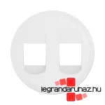 Legrand Céliane sztereó hangszóró csatlakozóaljzat burkolat, fehér, Legrand CB2311