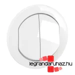 Legrand Céliane kettős billentyű, IP44, burkolat, fehér, Legrand CB4001