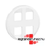 Legrand Céliane 4xRJ45 aljzat burkolat, 2 mod, fehér, Legrand CB4348