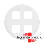 Legrand Céliane 4xRJ45 aljzat burkolat, 2 mod, fehér, Legrand CB4348