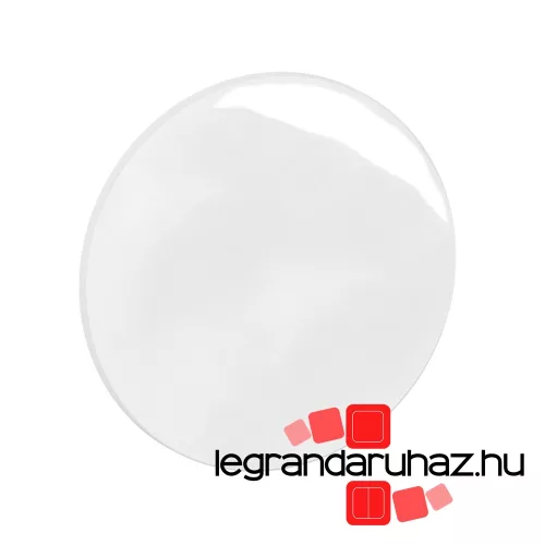 Legrand Céliane gyűrűs kapcsoló/nyomó burkolat, Limoges porcelán, fényes fehér, Legrand CB6006