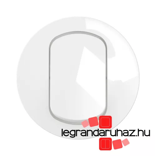 Legrand Céliane széles billentyű, IP44, burkolat, fehér, Legrand CB8001
