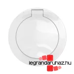 Legrand Céliane 2P+F rugós csatlakozóaljzat burkolat, csapófedeles, IP44, fehér, Legrand CB8120