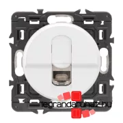   Legrand  Céliane 1xRJ45 Cat. 6A STP 10 Gbit/s árnyékolt csatlakozóaljzat, fehér, CBCM0346-CS