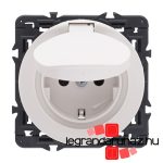 Legrand Céliane konnektor biztonsági zsaluval IP44 rugós, fehér CF067153IP-K