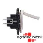 Legrand Céliane konnektor biztonsági zsaluval IP44 csavaros, fehér CF067161IP-HK