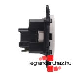 Legrand Céliane 2P+F csatlakozóaljzat, falsíkba illeszkedő, fehér betéttárcsával, biztonsági zsaluval, rugós bekötéssel, Legrand CF067166-CS