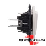 Legrand Céliane kettős váltókapcsoló, IP44, fehér CF2X067001IP-HK