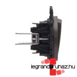 Legrand Céliane egypólusú kapcsoló 10 AX, grafit CG067002-HK