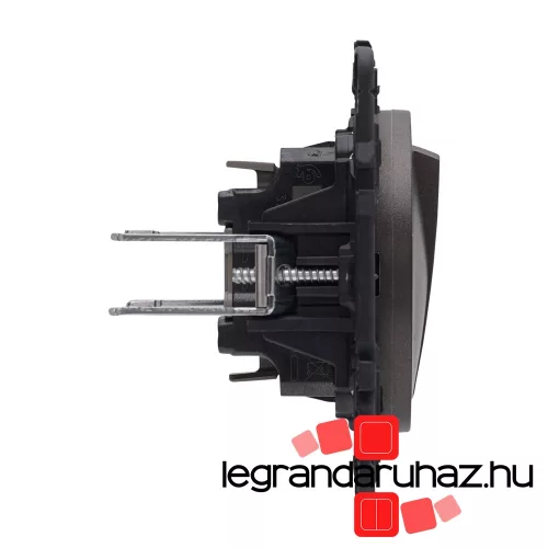 Legrand Céliane egypólusú kapcsoló 10 AX, grafit CG067002K-HK