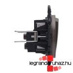Legrand Céliane kétpólusú kapcsoló 16 AX, grafit CG067020-HK