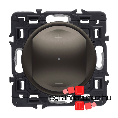 Legrand Céliane nyomógombos fényerőszabályzó 150W, 3 vezetékes, grafit, Legrand CG067086A-CS