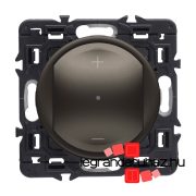   Legrand Céliane nyomógombos fényerőszabályzó 150W, 3 vezetékes, grafit, Legrand CG067086A-K