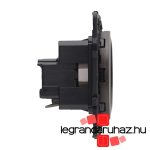 Legrand Céliane 2P+F csatlakozóaljzat biztonsági zsaluval, rugós, grafit CG067153-CS