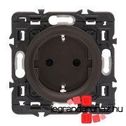   Legrand Céliane 2P+F csatlakozóaljzat biztonsági zsaluval, csavaros, grafit CG067161-K