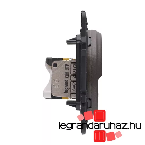 Legrand Céliane 1xRJ45 Cat. 6A UTP csatlakozóaljzat, grafit CG067347-CS