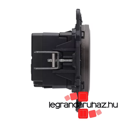 Legrand Céliane kettős USB-A töltőaljzat, beépített tápegységgel - 5 V - 2400 mA, burkolattal, grafit CG067462-K