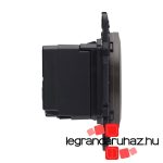 Legrand Céliane kettős USB-A + USB-C  töltőaljzat, beépített tápegységgel - 3A, 15W, burkolattal, grafit CG067465-CS
