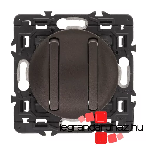 Legrand Céliane csillárkapcsoló 10 AX, grafit CG2X067002K-CS